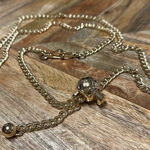 48” gold adjustable ball chain strap strap for bag or wallet (H)